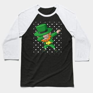 Dabbing Leprechaun Irish St Patricks Day Baseball T-Shirt